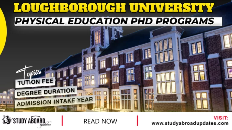 Physical Education phd Programs