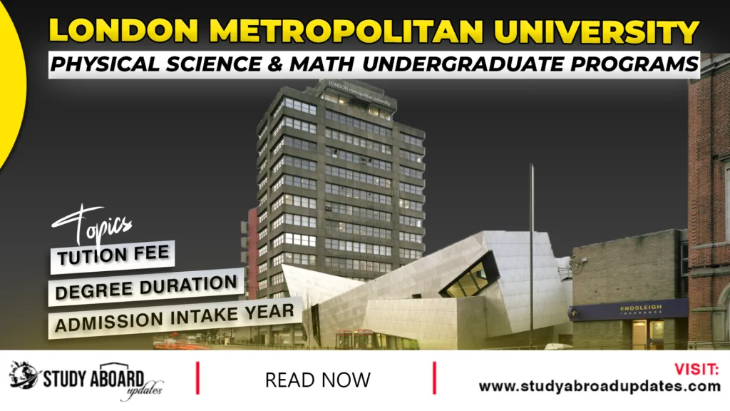 Physical Science & Math Undergraduate