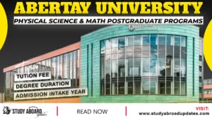 Physical Science & Math postgraduate Programs