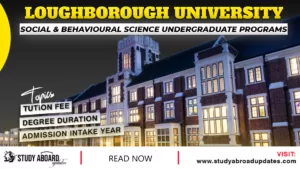 Social & Behavioural Science Undergraduate Programs