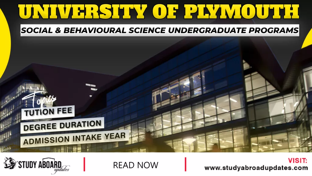 Social & Behavioural Science Undergraduate Programs