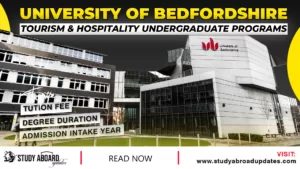 University of Bedfordshire Tourism & Hospitality Undergraduate Programs