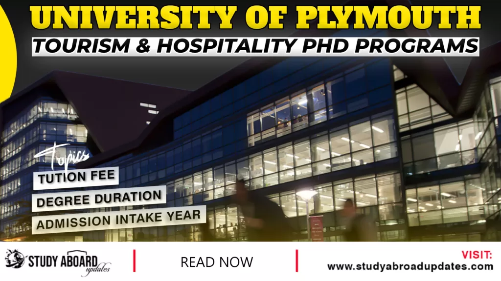 Tourism & Hospitality phd Programs