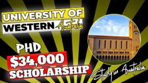 University of Western australia PHD Scholarships
