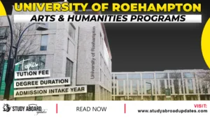 University of Roehampton Arts & Humanities Programs