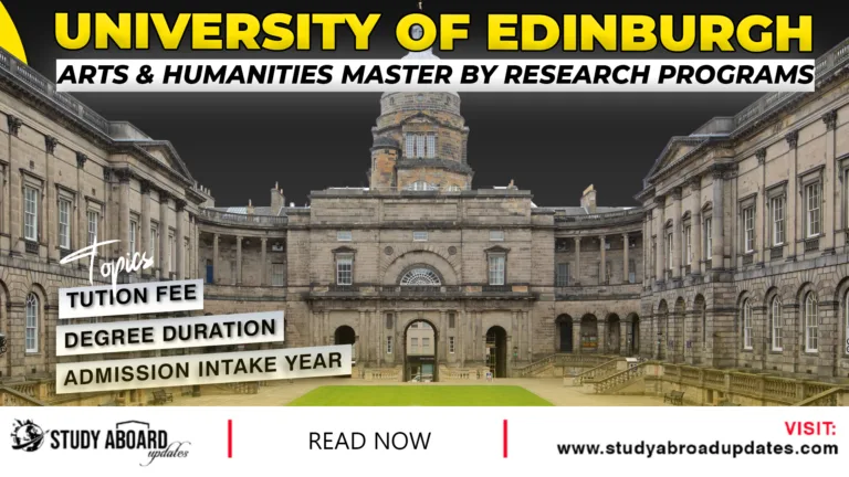 Arts & Humanities Master by Research
