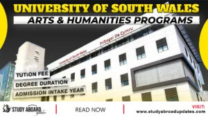 University of South Wales Arts & Humanities Programs