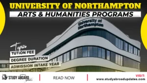 University of Northampton Arts & Humanities Programs