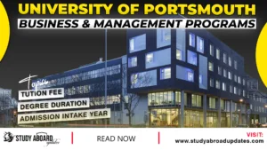 University of Portsmouth Business & Management Programs