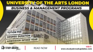 University of the Arts London Business & Management Programs