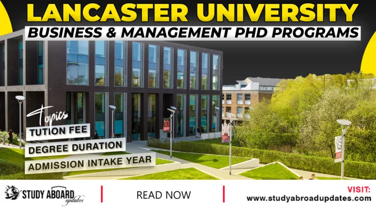 Business & Management Phd