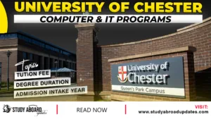 University of Chester Computer & IT Programs