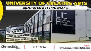 University for the Creative Arts Computer & IT Programs