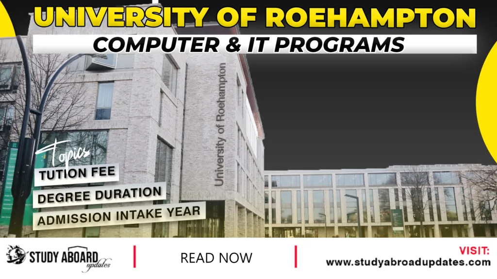 University of Roehampton Computer & IT Programs