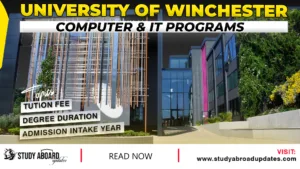 University of Winchester Computer & IT Programs