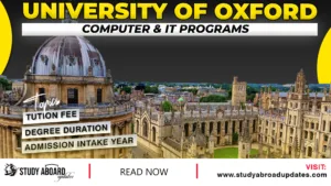 University of Oxford Computer & IT Programs