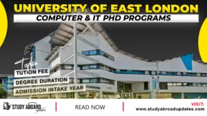 University of East London Computer & IT Phd Programs