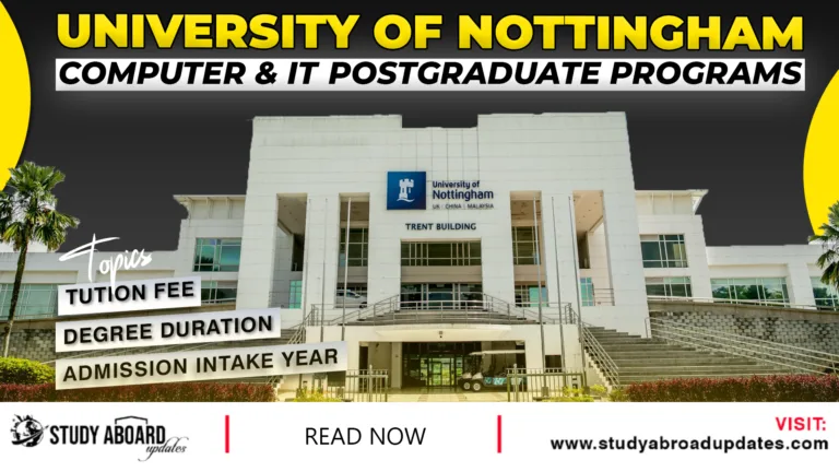 Computer & IT Postgraduate