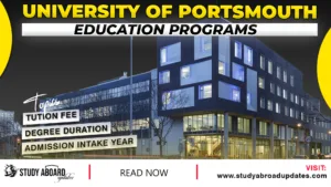 University of Portsmouth Education Programs