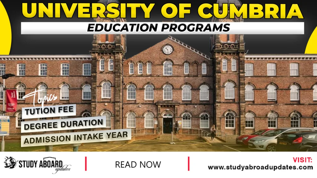 University of Cumbria Education Programs