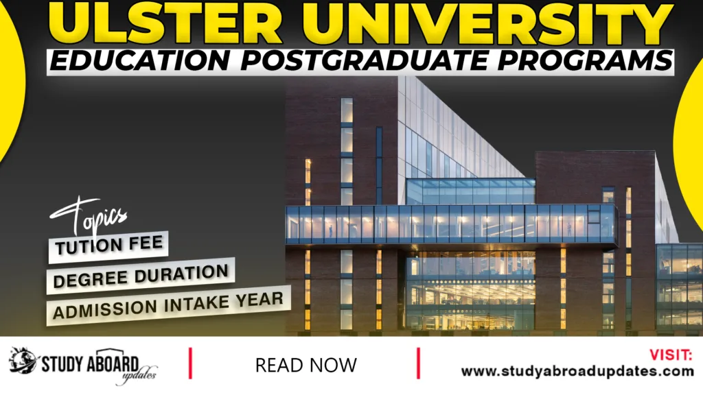 Education Postgraduate