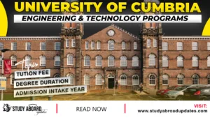 University of Cumbria Engineering & Technology Programs