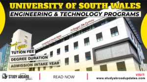 University of South Wales Engineering & Technology Programs