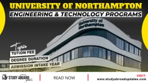University of Northampton Engineering & Technology Programs