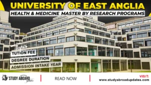 Health & Medicine Master by Research
