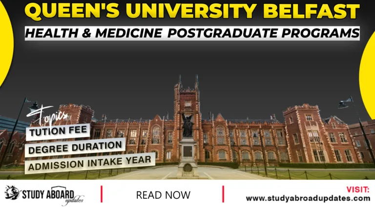 Health & Medicine Postgraduate