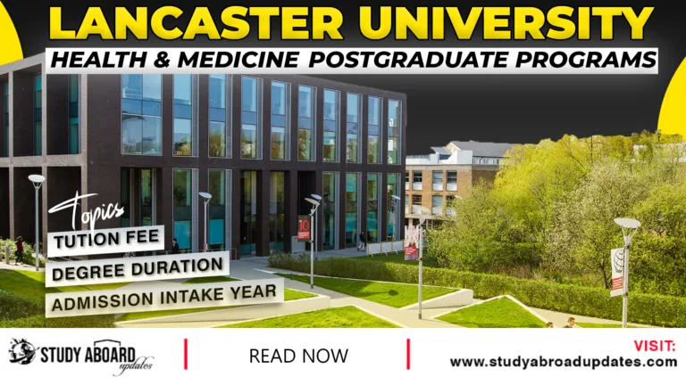 Health & Medicine Postgraduate