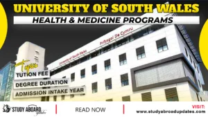 University of South Wales Health & Medicine Programs