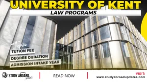 University of Kent Law Programs