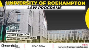 University of Roehampton Law Programs