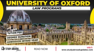 University of Oxford Law Programs