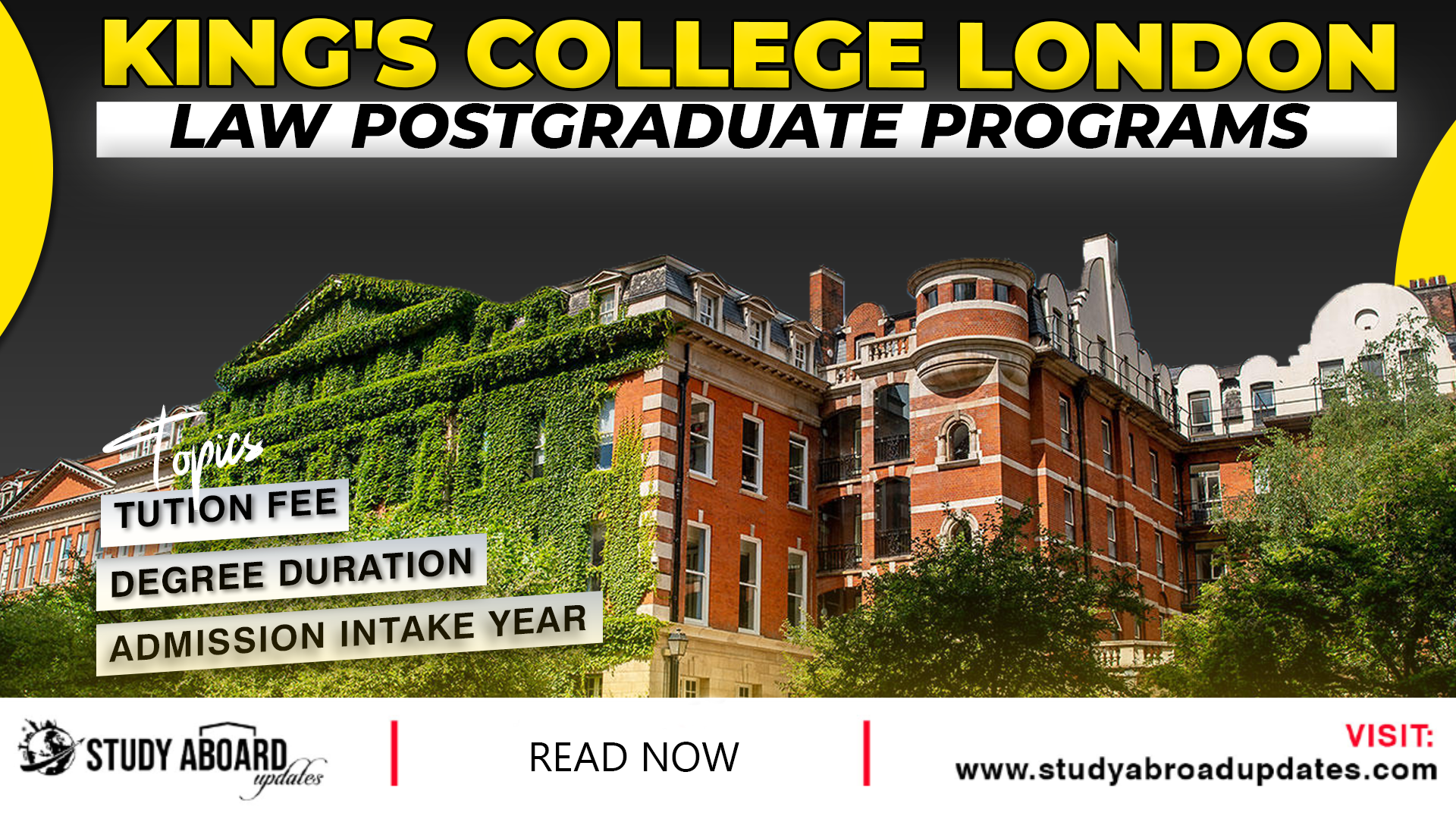 King's College London Law Postgraduate Programs