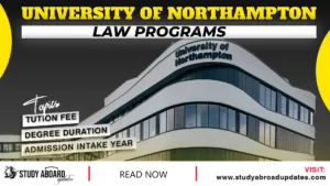 University of Northampton Law Programs