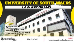 University of South Wales Law Programs
