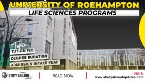 University of Roehampton Life Sciences Programs