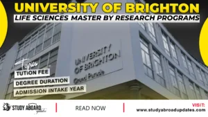 Life Sciences Master by Research