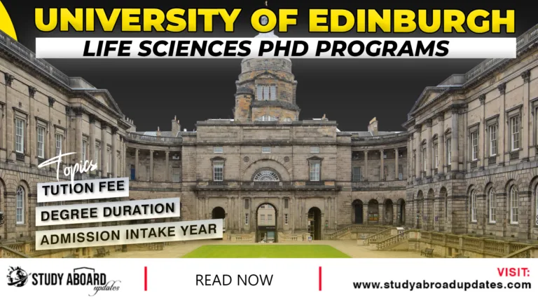 Life Sciences Phd