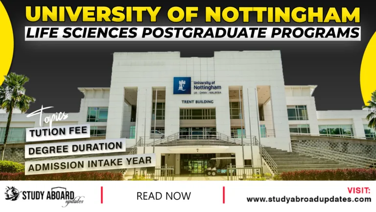 Life Sciences Postgraduate