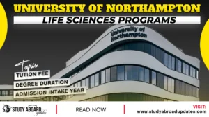 University of Northampton Life Sciences Programs