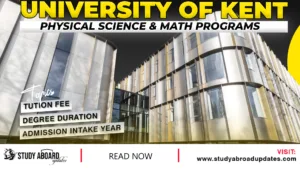 University of Kent Physical Science & Math Programs