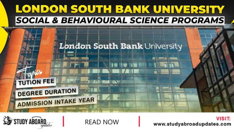 Social & Behavioural Science