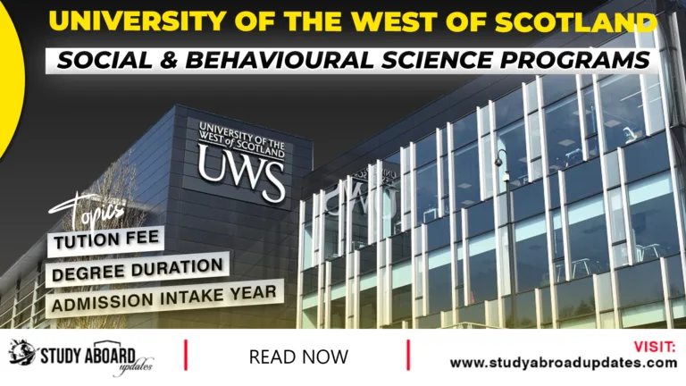 Social & Behavioural Science