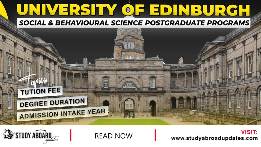 Social & Behavioural Science Postgraduate