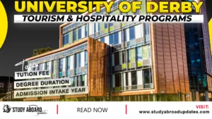 University of Derby Tourism & Hospitality Programs