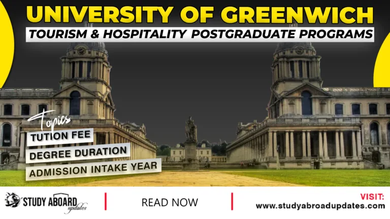 Tourism & Hospitality Postgraduate