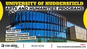 University of Huddersfield Arts & Humanities Programs